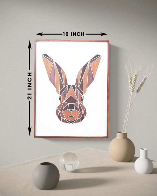 Wooden Rabbit Wall Hanging Panel for Wall Décor | Premium Decorative Wood Panel – Zrosy
