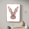 Wooden Rabbit Wall Hanging Panel for Wall Décor | Premium Decorative Wood Panel – Zrosy