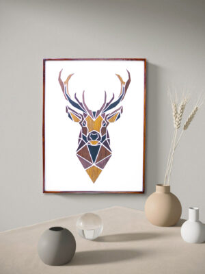 Deer Wooden Wall Panel for Wall Décor | Premium Decorative Wood Panel – Zrosy