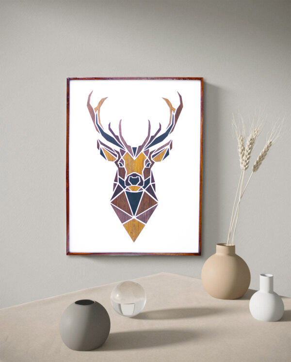 Deer Wooden Wall Panel for Wall Décor | Premium Decorative Wood Panel – Zrosy