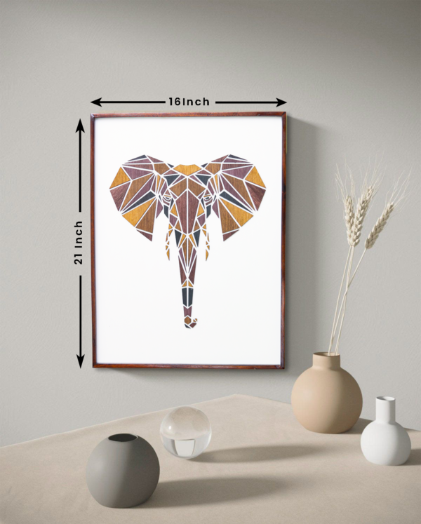 Wooden Elephant Wall Hanging Panel for Wall Décor | Premium Decorative Wood Panel – Zrosy