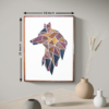 Wooden Wolf Wall Hanging Panel for Wall Décor | Premium Decorative Wood Panel – Zrosy