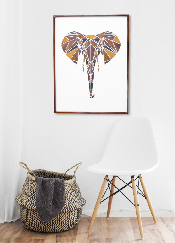 Wooden Elephant Wall Hanging Panel for Wall Décor | Premium Decorative Wood Panel – Zrosy