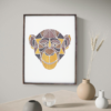 Wooden Monkey Wall Hanging Panel for Wall Décor | Premium Decorative Wood Panel – Zrosy