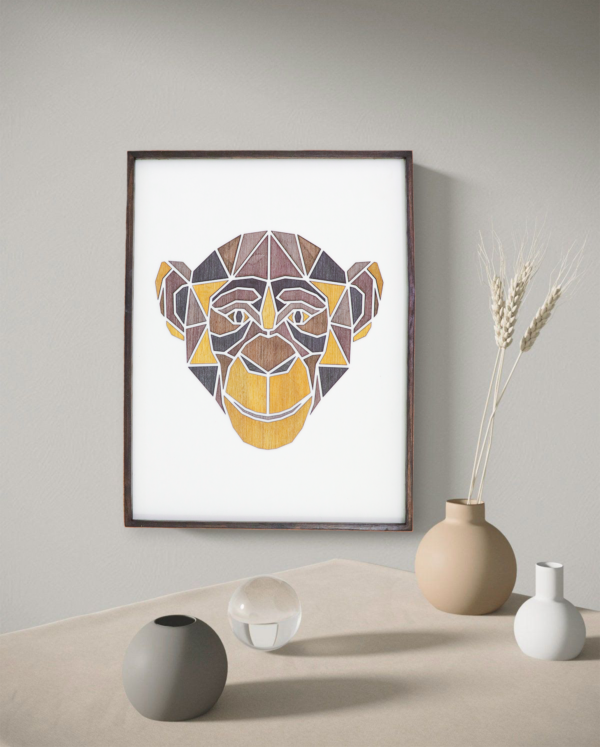 Wooden Monkey Wall Hanging Panel for Wall Décor | Premium Decorative Wood Panel – Zrosy
