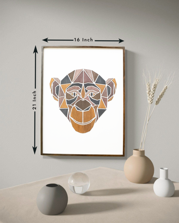 Wooden Monkey Wall Hanging Panel for Wall Décor | Premium Decorative Wood Panel – Zrosy