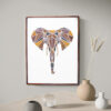 Wooden Elephant Wall Hanging Panel for Wall Décor | Premium Decorative Wood Panel – Zrosy