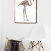 Wooden Flamingo Wall Hanging Panel for Wall Décor | Premium Decorative Wood Panel – Zrosy