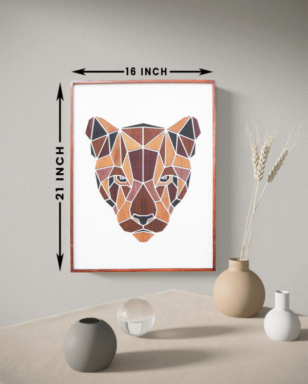 Wooden Puma Wall Hanging Panel for Wall Décor | Premium Decorative Wood Panel – Zrosy