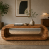 HLIZ7289 Premium Solid Wood Coffee Table for Living Room | Modern Wooden Coffee Table – Zrosy