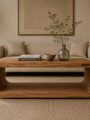Premium Solid Wood Coffee Table for Living Room | Modern Wooden Coffee Table – Zrosy