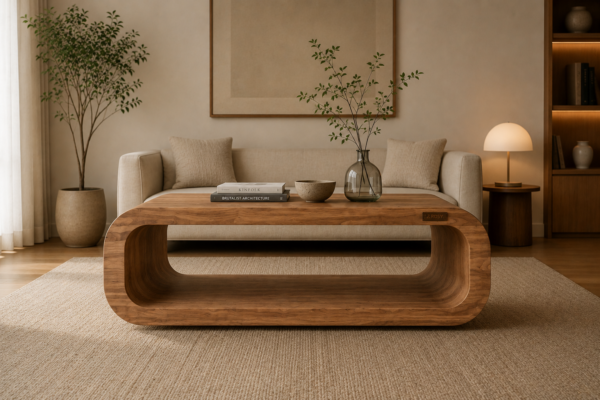MZEJ7243 Premium Solid Wood Coffee Table for Living Room | Modern Wooden Coffee Table – Zrosy